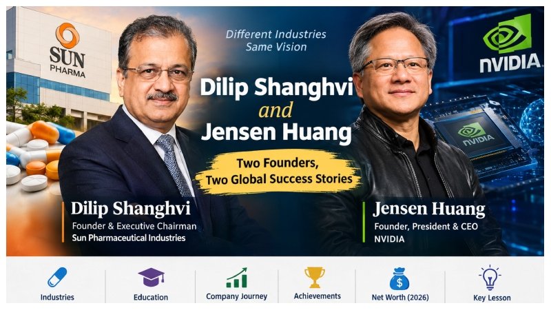 Dilip shanghvi and jensen huang